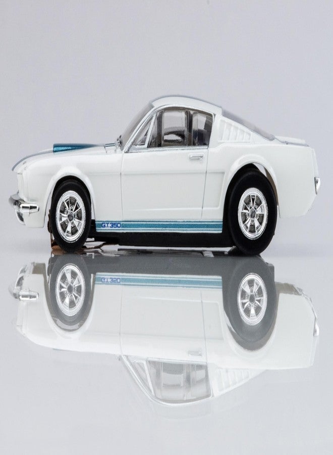 AFX 22068 1965 Shelby GT35 White / Blue HO Scale Slot Car - Image 3